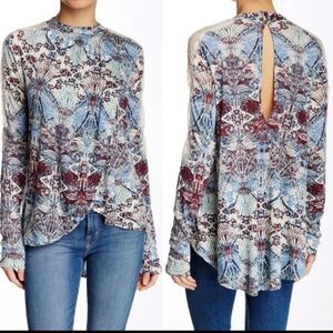 Free People Nouveau Printed Top